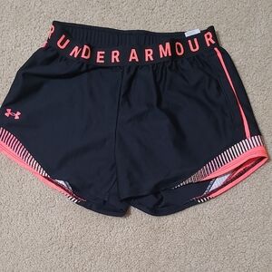 Under Armour Women's Black and Pink Shorts Sz XS